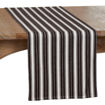 Dining Table Runner With Striped Design, 16"x90"