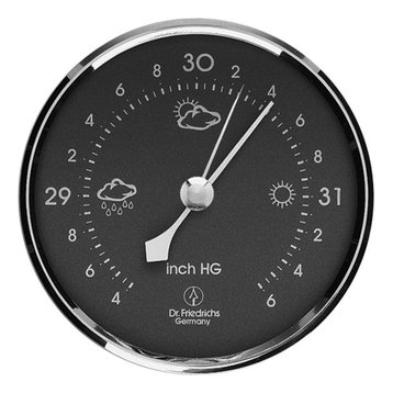 Precision Android Barometer Grey Dial With Chrome Bezel