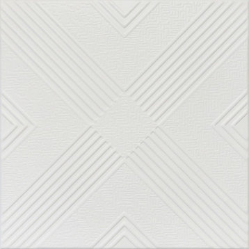 19.6"x19.6" Styrofoam Glue Up Ceiling Tiles R34 Ultra Pure White Behr Satin