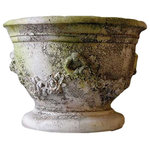 XoticBrands - Garland And Ring Bowl, Garden Planters - Beautifully sculpted in stunning detail, this Garland And Ring Bowl Garden Display from XoticBrands Home Décor is a delightful addition for its unique looks alone. Each piece is beautifully handcrafted in the USA of either fiberglass or fiberstone with intricate detail and features of an elegant finish of an artisan. Each piece is carefully designed to enhance the look of your home.