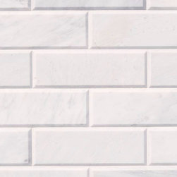 Carrara White: Beveled Subway - Products