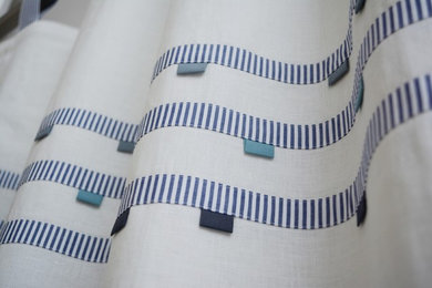 Nautical theme children's curtains