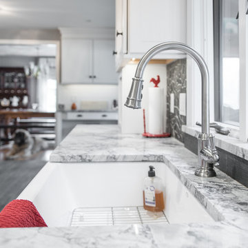 Elegant White Kitchen Remodel