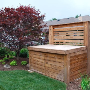 Custom compost bin holder