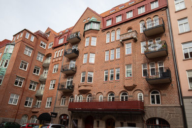 Photo of a traditional balcony in Gothenburg.