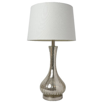 Elegant Designs Mercury Glass Vase Table Lamp