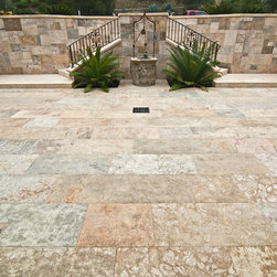 Patio layout showcasing our unique stone elements in architectural settings. - Wall And Floor Tile