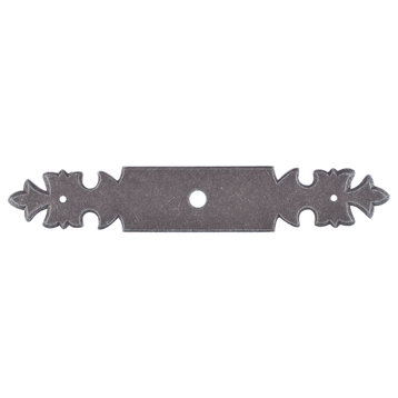 Top Knobs M700 6"L Cabinet Knob Backplate - Pewter