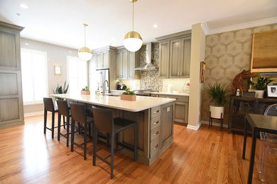 Example of a trendy kitchen design in Baltimore