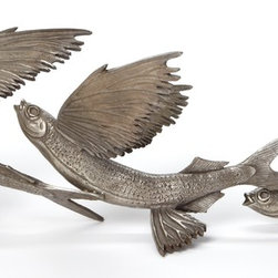 Bronze flying fish I (sculpture) - Sculptures