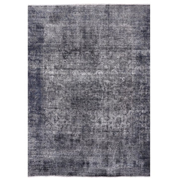 8'10"x12'6" Persian Overdyed Wool Area Rug, Q1955