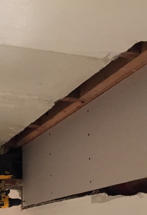 Answers New Drywall And Existing Wall Not Flush Help Houzz