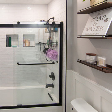 Traditional Style Master Bath With Walk-In Shower & Stand Alone Tub