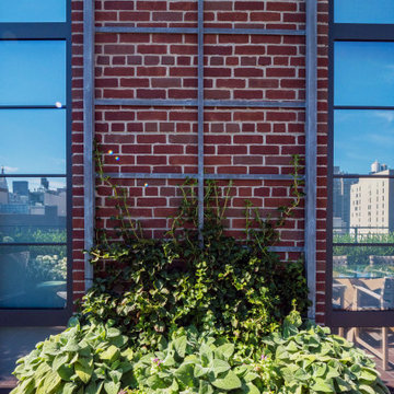 Aluminum Trellis with a Weathered Patina Finish