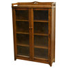 Mission Bookcase / Curio Cabinet - Walnut (W1)