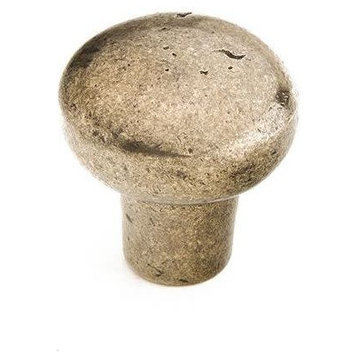Schaub and Company 771 Mountain 1-1/4" Rustic Aged Round Solid - Italian Nickel