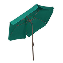 FiberBuilt Umbrellas LLC - FiberBuilt 7.5-ft. Hexagonal Teal Garden Umbrella With Tilt - Outdoor Umbrellas