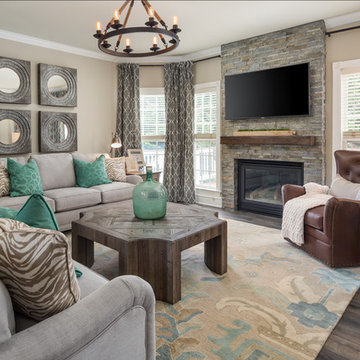 Aquamarine Demijohn Family Room