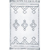 nuLOOM Mackie Moroccan Diamond Tassel Shage Transitional Area Rug, White 2' x 3'