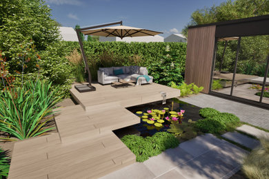 Modern tranquil garden