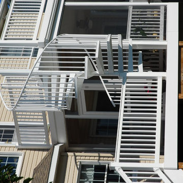 Outdoor Aluminum Spiral Stairs