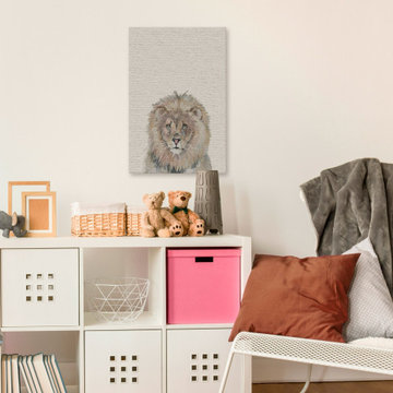 "King of the Jungle" Painting Print on Wrapped Canvas
