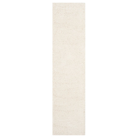 Safavieh Milan Shag Collection SG180 Rug, Ivory, 2' X 6'
