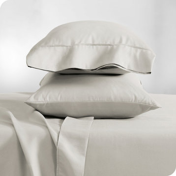 Bare Home Microfiber Pillowcases - Set of 2, Ivory, Standard