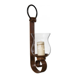 www.essentialsinside.com: chelsea, candle wall sconce, antiqued metal - Candleholders