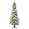 Vickerman A895081Led 9' Flocked Utica Christmas Tree, Warm White Lights