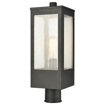 -1 Light Outdoor Post Mount in Modern/Contemporary Style-20 Inches tall and 7