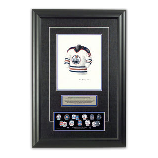 NHL Edmonton Oilers 1996-97 uniform and jersey original art – Heritage  Sports Art