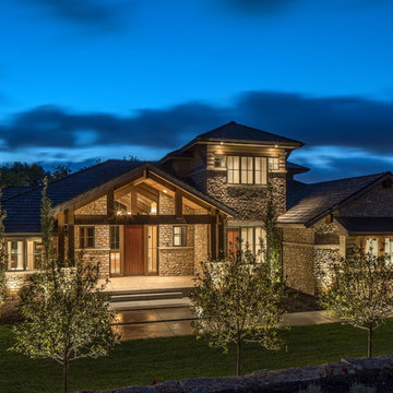Modern Mountain Home | Outdoor Security Lighting - Elkhorn Nebraska