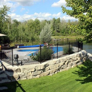 Custom Pool Overlooking Lake