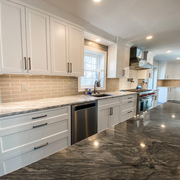 Clarksville Transitional Galley Kitchen