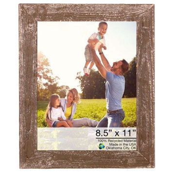 HomeRoots 8.5" x 11" Rustic Espresso Picture Frame