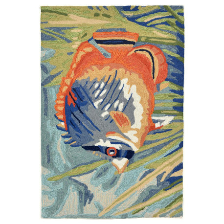 Ravella Tropical Fish Indoor/Outdoor Rug, Ocean, 2'x3'