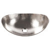 Confucius 19" Vessel Bathroom Sink in Nickel