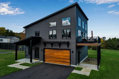 Home design - contemporary home design idea in New York