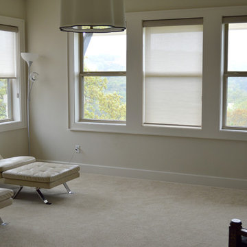 Roller Shades in a Modern Home in Austin