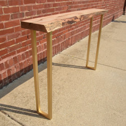 Live Edge Maple Console Table - Furniture