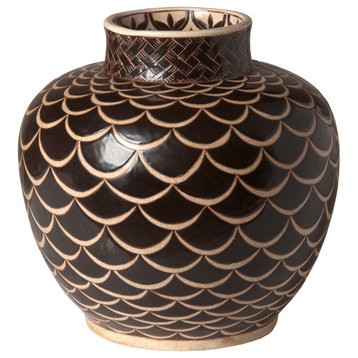 Kobe Vase, Brown
