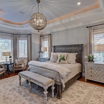Comfy Gray Master Bedroom and Bath