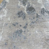 10'2x14 Handmade Gray Marble Modern Abstract Oriental Rug, Silk