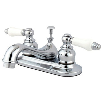 Two Handle 4" Centerset Lavatory Faucet with Retail Pop-up KB601PL