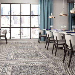 Orly Black And White Patterned Tiles - Direct Tile Warehouse - 床＆壁タイル