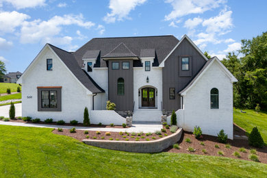 Inspiration for a transitional exterior home remodel in Other