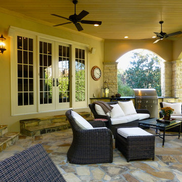 Angles are the best element for this Outdoor Great room