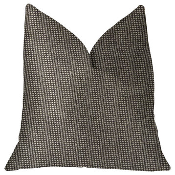 Abigail Charcoal Luxury Throw Pillow, 18"x18"