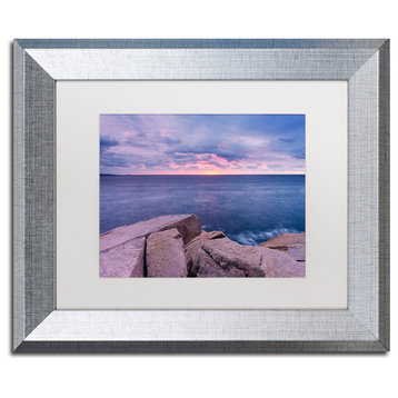 Blanchette Photography 'Earth Water Sky', Silver Frame, White Matte, 14"x11"